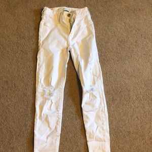 American Eagle white jeans, size 0